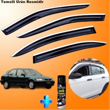 Friemats Honda Euro Civic Mügen Cam Rüzgarlığı Abs Nikelaj Krom Cam Rüzgarlığı 1996-2001 + Ebrayn Lastik Parlatıcı