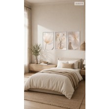 Sihirli Tahta Statik Tutunma Özellikli Tablo - Poster Çiçek (Model- 91)