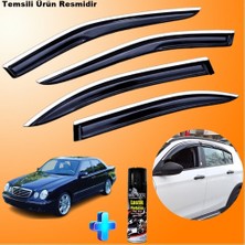 Friemats Mercedes E200 Mügen Cam Rüzgarlığı Abs Nikelaj Krom Cam Rüzgarlığı 1996-2002 + Ebrayn Lastik Parlatıcı