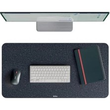 Die Grup Gri Renkli Keçe Desk Mat, 36X70 cm Boyutunda Masanızı Korur