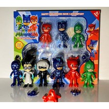 Pj Masks 6'lı Figür Set - Kutulu Pjamaskeliler, Avengers Temalı,  Çocuklar İçin