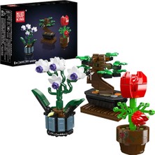 Mould King 24115 Tiny Plants Mini Saksılı Bitkiler Yapı Seti – 199 Parça (Mouldking).