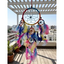 Buççin Online Mağaza  Dreamcatcher-Rüya Kapanı-Rüya Kovucu-Düş Kapanı - Halka Çapı 12 cm Plastik Mor