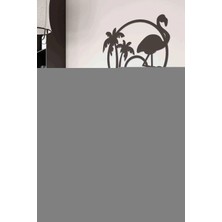 Buççin Online Mağaza  Flamingo Havai Siyah Ahşap Lazer Duvar Dekoru Tablo Mdf Ahşap Siyah