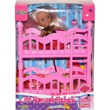 Renas Store K899-17  2 Katlı Kutulu Ranzalı Bebek  Seti-1 Adet Stokta Olan Gönderilir