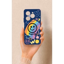 Vip Case Tecno Spark 20 Pro Uyumlu Happing Smile Desenli Silikon Kılıf