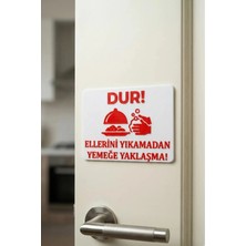 Buççin Online Mağaza  Eğlenceli Çocuk Banyo Kuralları Tabelası 3D Kabartmalı Petg Yapışkanlı Kapı ve Duvar Panosu Plastik