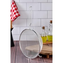 Ozka Concept Tencereye Takılan 22 cm Lüks Orta Boy Çelik Tel Süzgeç & Kevgir