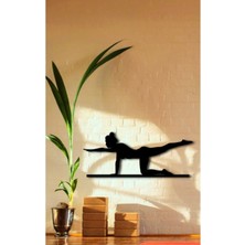 Buççin Online Mağaza  Pilates Dekor Tablo Mdf Ahşap Lazer Kesim Duvar Panosu Siyah 3mm Siyah