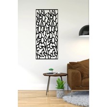Buççin Online Mağaza  26X60 cm Karışık Harfli Dekoratif Duvar Panosu Ahşap Siyah