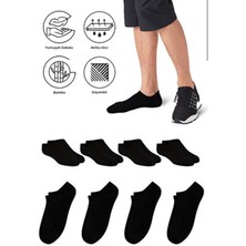 Erka 6'lı Paket Erkek/bayan Bambu Sneaker Çorap - Dikişsiz ve Terletmez Konfor