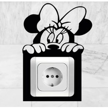 Buççin Online Mağaza  Mickey Mouse Priz / Anahtar Çerçeve Süsü- Dekoru ( Viko Marka- Iç Ölçüsü 8,2*8,5 cm Dir ) EUM68 Ahşa