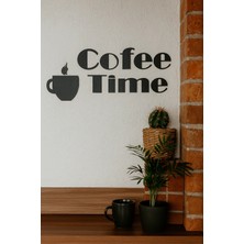 Buççin Online Mağaza  Cofee Tıme Duvar Dekorasyon Ürünü Duvar Mutfak Süsü Ahşap Siyah