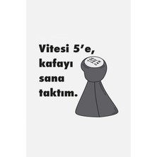 Buççin Online Mağaza  Ahşap Vitesi Beşe Kafayı Sana Taktım Duvar Poster Ahşap Çok Renkli