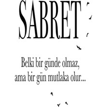 Buççin Online Mağaza  Ahşap Hediye Sabret Islam'da Sabret Duvar Poster Ahşap Çok Renkli