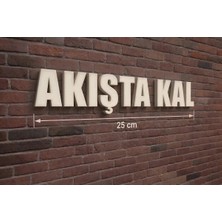 Buççin Online Mağaza  25 cm Modern 3D Duvar Dekoru - "akışta Kal" Plastik Beyaz