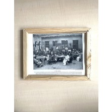 Buççin Online Mağaza  Camsız Çift Taraflı Ahşap Çerçeveli Dijital Baskı Resim Tablo Hındu Schoool ve London School Ahşap S
