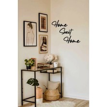 Buççin Online Mağaza  Home Sweet Home Ev Dekorasyonu Duvar Yazısı Tablo Ahşap Siyah