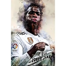 Buççin Online Mağaza  Ahşap Vinicius Junior Sanat Duvar Poster Ahşap Çok Renkli