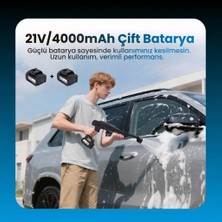 Ozka Concept 21V 4000MAH Li-Ion Kablosuz Yıkama Tabancası (Siyah)