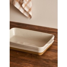 Bella Maison Margot Stoneware Fırın Kabı Beyaz (38,7X24,2X7,2 Cm)