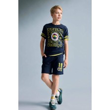 DeFacto %100 Pamuk Fenerbahçe Oversize Şort Erkek Çocuk H8000A826HS