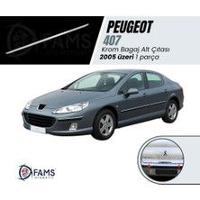 Fams Otomotiv  Peugeot 407 Krom Bagaj Alt Çıta 2004> Paslanmaz Çelik (Sedan)