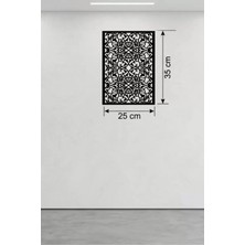 Buççin Online Mağaza  Floral Mandala Tasarım Ahşap Duvar Tablosu - 25X35 cm Lazer Kesim Dekoratif Pano Çok Renkli Belirtil