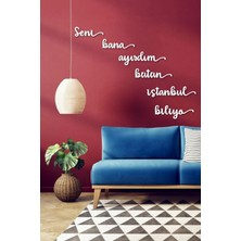 Buççin Online Mağaza  Seni Bana Ayırdım Ahşap Dekoratif Duvar Yazısı Ahşap Beyaz Tek Ebat