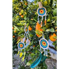 Buççin Online Mağaza  Araba Süsü Rüya Kapanı Dreamcatcher Dikiz Aynası Süs Duvar Dekorasyon Bahçe Balkon Ağaç Çok Renkli I
