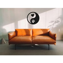 Buççin Online Mağaza  Yoga Ying Yang Mitolojik Sembol Duvar Dekorasyonu Ahşap Mdf Ahşap Siyah