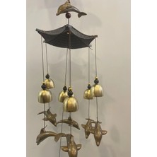 Buççin Online Mağaza  Deprem Zili Çanı Duvar Rüzgar Çanı Zili Feng Shui Ejderha Yılı Metal Borulu Yunus Pagoda Objeli Meta