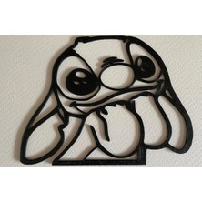 Buççin Online Mağaza  Stitch Duvar Dekoru Plastik Siyah