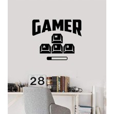 Buççin Online Mağaza  Gamer Yazısı Oyun Konsolu ve  W A S D Yazılı Duvar Tablosu Ahşap Siyah