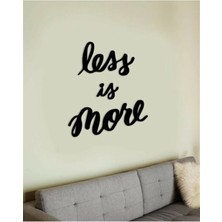 Buççin Online Mağaza  Siyah Ahşap Less Is More Duvar Dekoru Salon Oturma / Yatak Odası Için Lazer Kesim 50X40CM Mdf Tablo