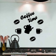 Buççin Online Mağaza  Coffee Time Mutfak Duvar Dekorasyonu Ahşap Mdf Ahşap Siyah