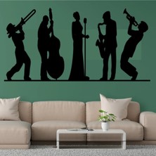 Buççin Online Mağaza  Jazz Orkestra Grup Duvar Süsü - Duvar Dekoru Ahşap Siyah