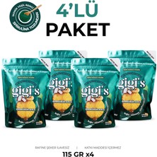 Gigis Food Bal Glazeli Spirulina Tozu Kaju, Ananas ve Hindistan Cevizli Atıştırmalık - Kuruyemiş ve Kuru Meyveli 4'lü Paket