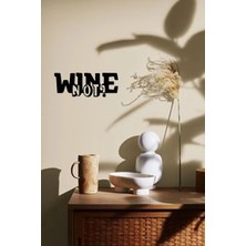 Buççin Online Mağaza  Siyah Ahşap Wine Not Duvar Dekoru Salon Oturma Yatak Odası Ofis Için 50X20CM Lazer Kesim Mdf Tablo A