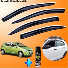 Friemats Hyundai I20 Mügen Cam Rüzgarlığı Abs Nikelaj Krom Cam Rüzgarlığı 2008-2012 + Ebrayn Lastik Parlatıcı
