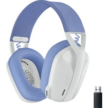 Logitech G G435 LIGHTSPEED Kablosuz Oyuncu Kulaklığı - Beyaz Bluetooth Bağlantılı Mikrofonlu
