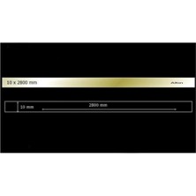 Buççin Online Mağaza  Dekoratif Aynalı Pleksi Şerit Süs Altın 10 mm x 2800 mm Mobilya Dolap Süsü Akrilik Altın