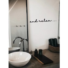 Buççin Online Mağaza  And Relax Lazer Kesim Duvar Oda Ev Aksesuarı Ahşap Tablo Ahşap Siyah