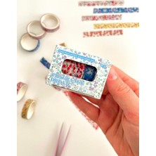 Kağıt Gemi Dükkan Fragrance Dream Bahar Çiçekleri Temalı 5'li Washi Bant Kutu Set (5*2m)/masking Tape/desenli Bant