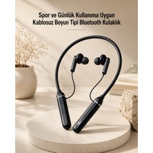 Epilons Kablosuz Boyun Tipi Bluetooth Kulaklık Mikrofonlu Spor ve Günlük Kullanıma Uygun