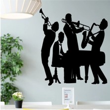 Buççin Online Mağaza  Orkestra Duvar Süsü - Duvar Dekoru ( 45X35 cm ) Ahşap Siyah