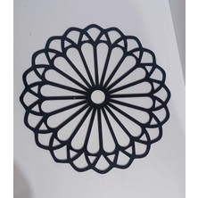 Buççin Online Mağaza  Dekoratif Siyah Yapışkanlı Pleksi Mobilya Dolap Süsü (30X30CM) Akrilik Siyah
