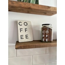 Buççin Online Mağaza  Coffee Kahve Köşesi Beton Dekoratif Tablet Kahve Köşesi Duvar Panosu Gri Belirtilmemiş