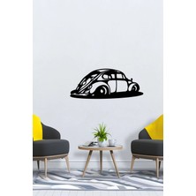 Buççin Online Mağaza  Siyah Vw Beetle Araba Ahşap Tablo Lazer Kesim 3mm Duvar Dekorasyon Süsü (Kendinden Yapışkanlı) Ahşap