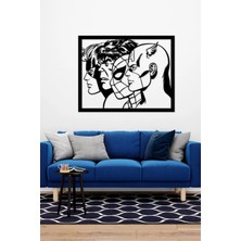 Buççin Online Mağaza  50X40 cm Retro Avengers Duvar Panosu Ahşap Siyah